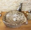 Waschbecken aus versteinertem / fossilem Holz BAFH37N