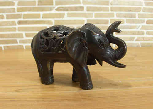 Skulptur "Elefant" aus Bronze.