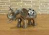 Skulptur "Elefant", versilbert.